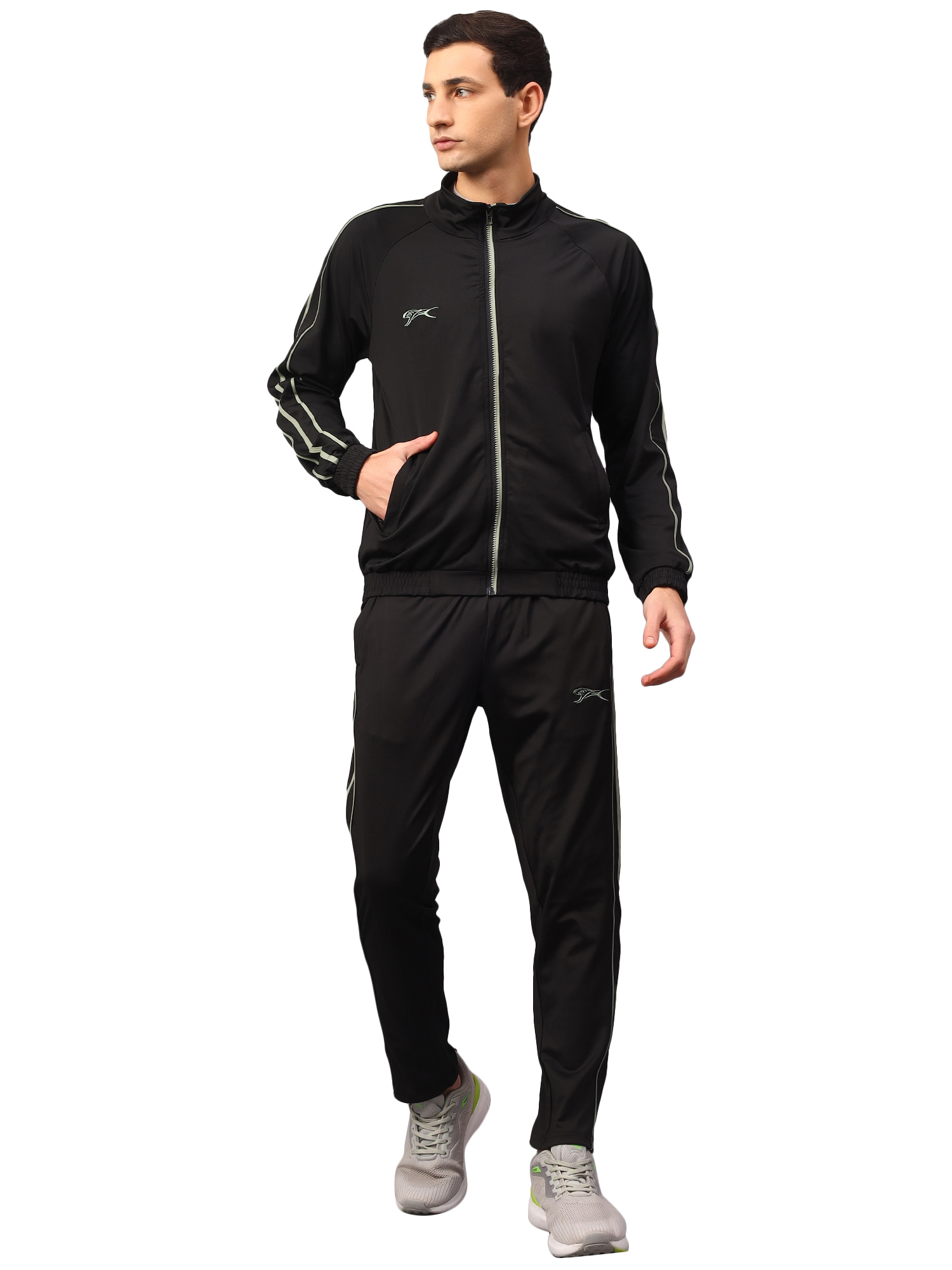 Tracksuit Stripe Interlock Lycra Men